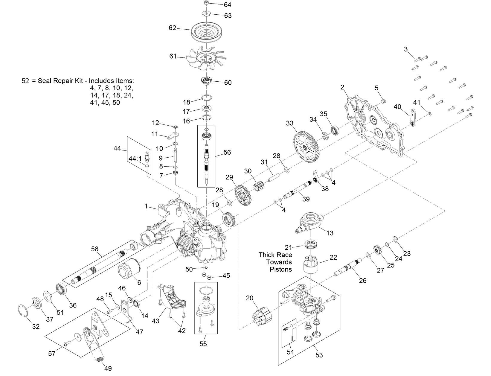 RH Transaxle Assembly No. 126-9531