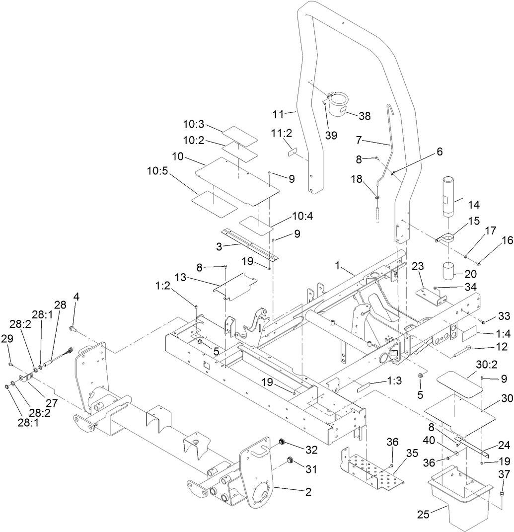Frame and Front Axle Assembly