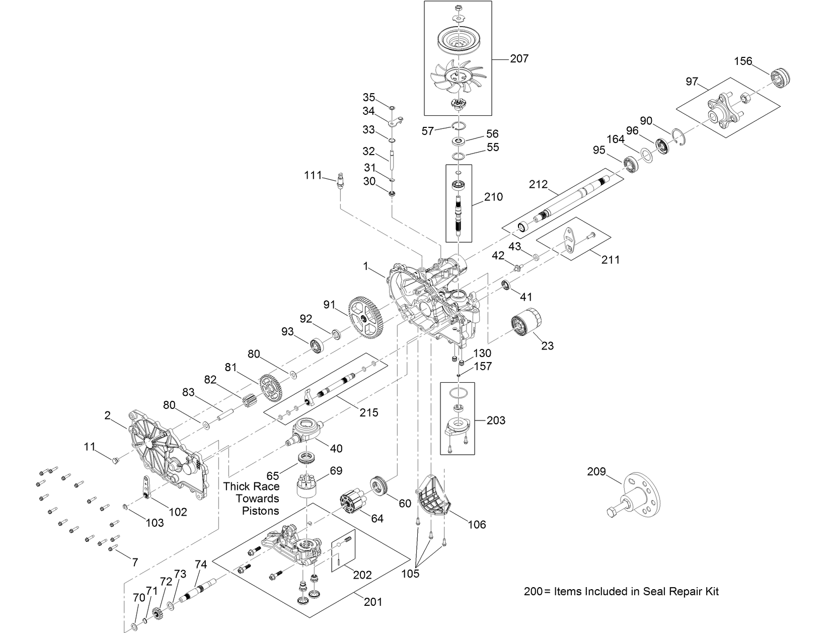 RH Transaxle Assembly No. 133-4421
