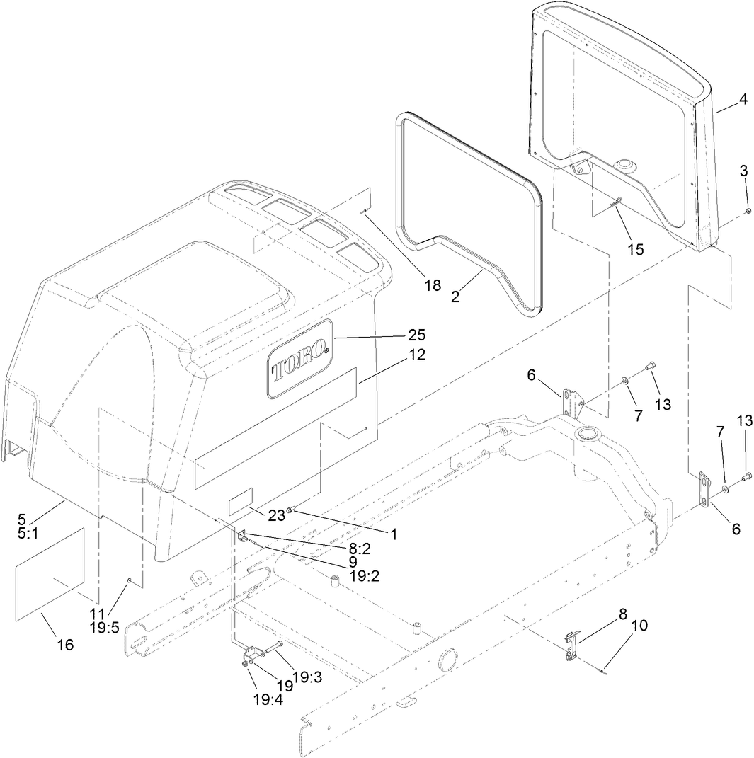 Hood and Screen Assembly
