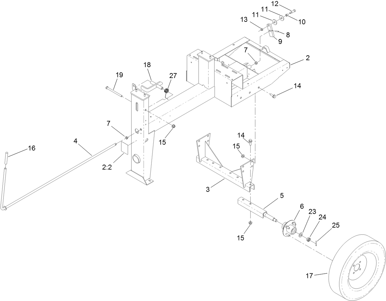Frame and Axle Assembly