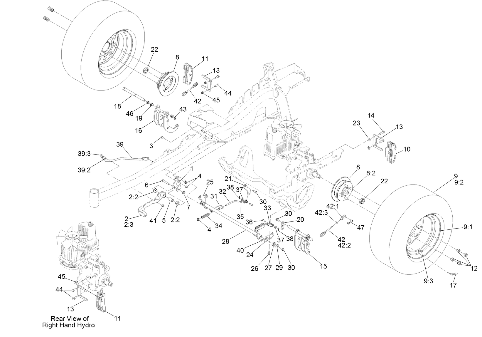 Parking Brake and Wheel Assembly