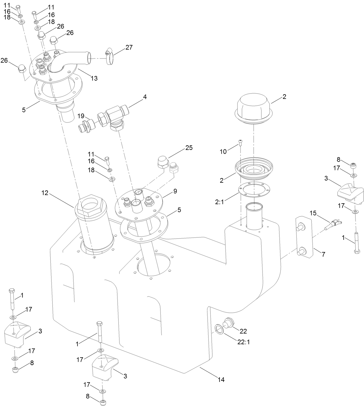 Hydraulic Oil Tank Assembly
