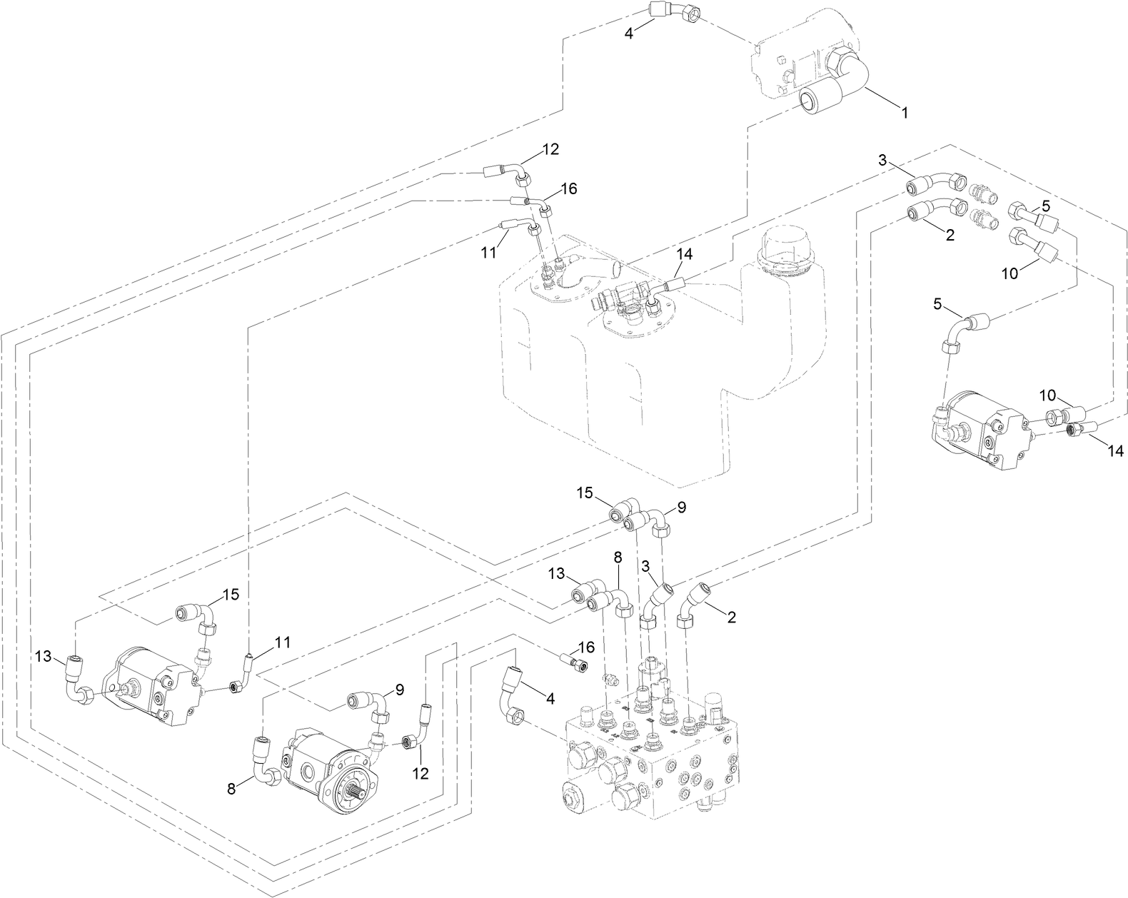 Cutter Hydraulic Circuit Assembly