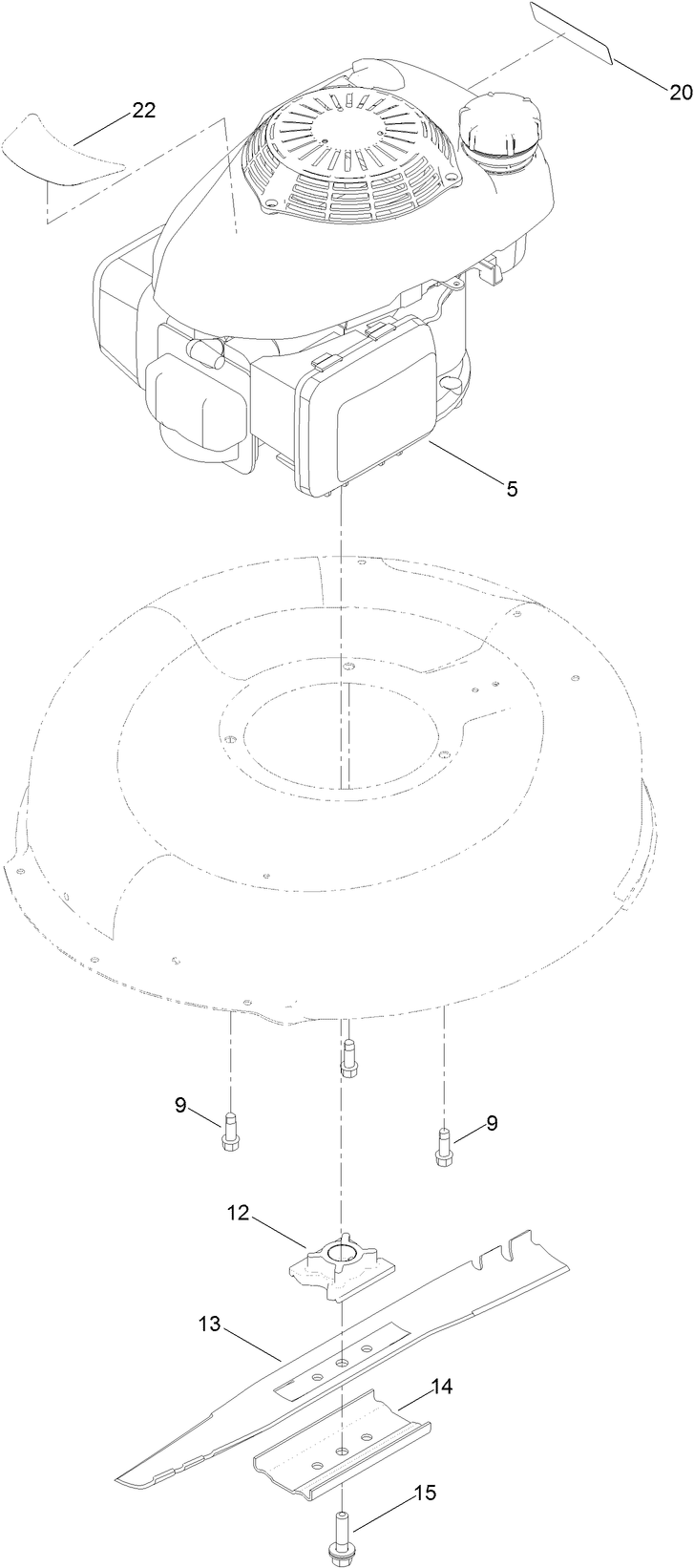 Engine and Blade Assembly