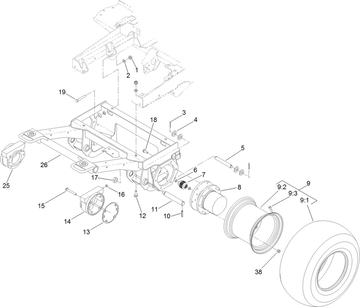 Front Frame and Steering Assembly