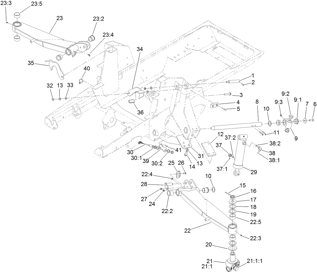 Wing Lift Arm Assembly