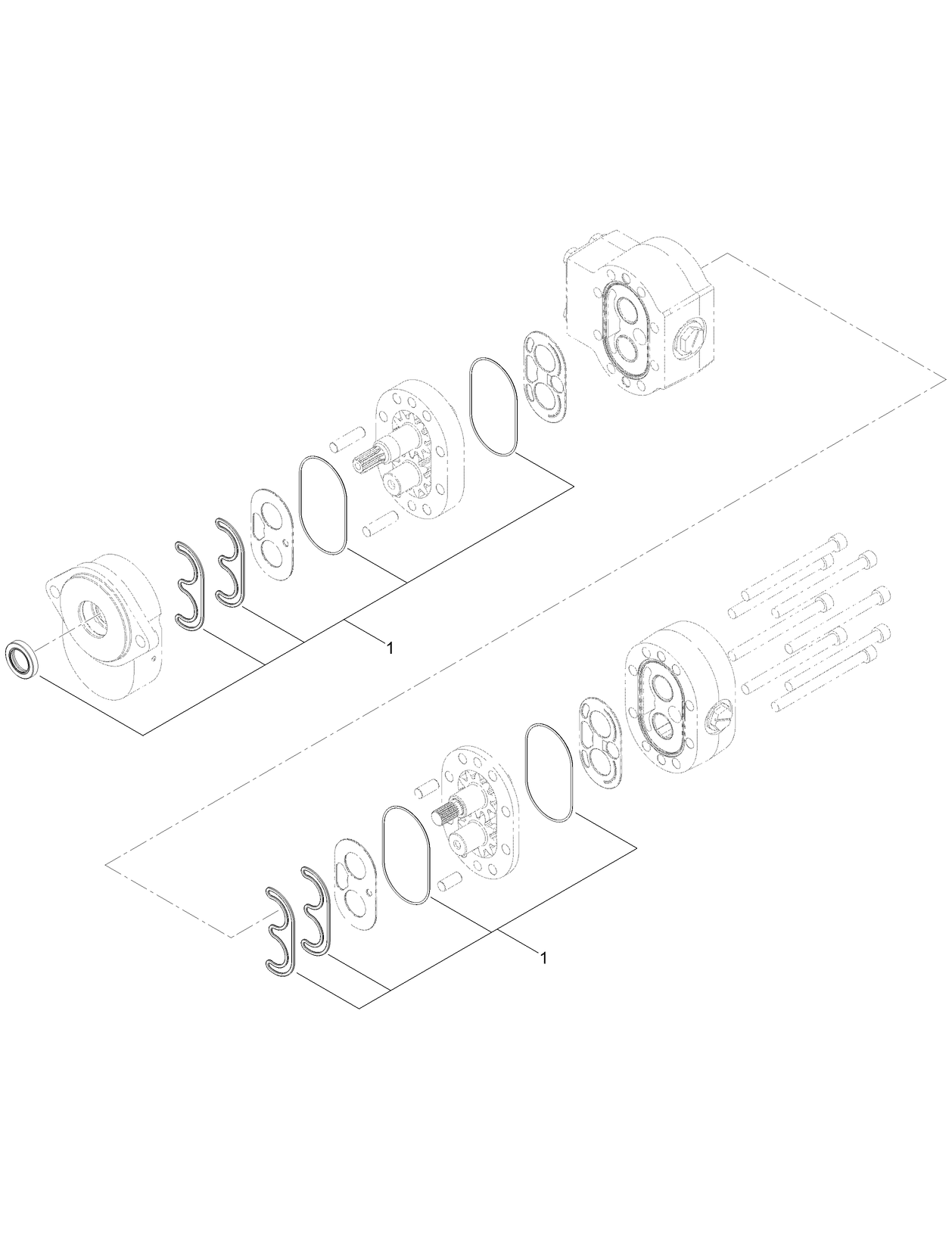 Hydraulic Gear Pump Assembly No. 127-6550