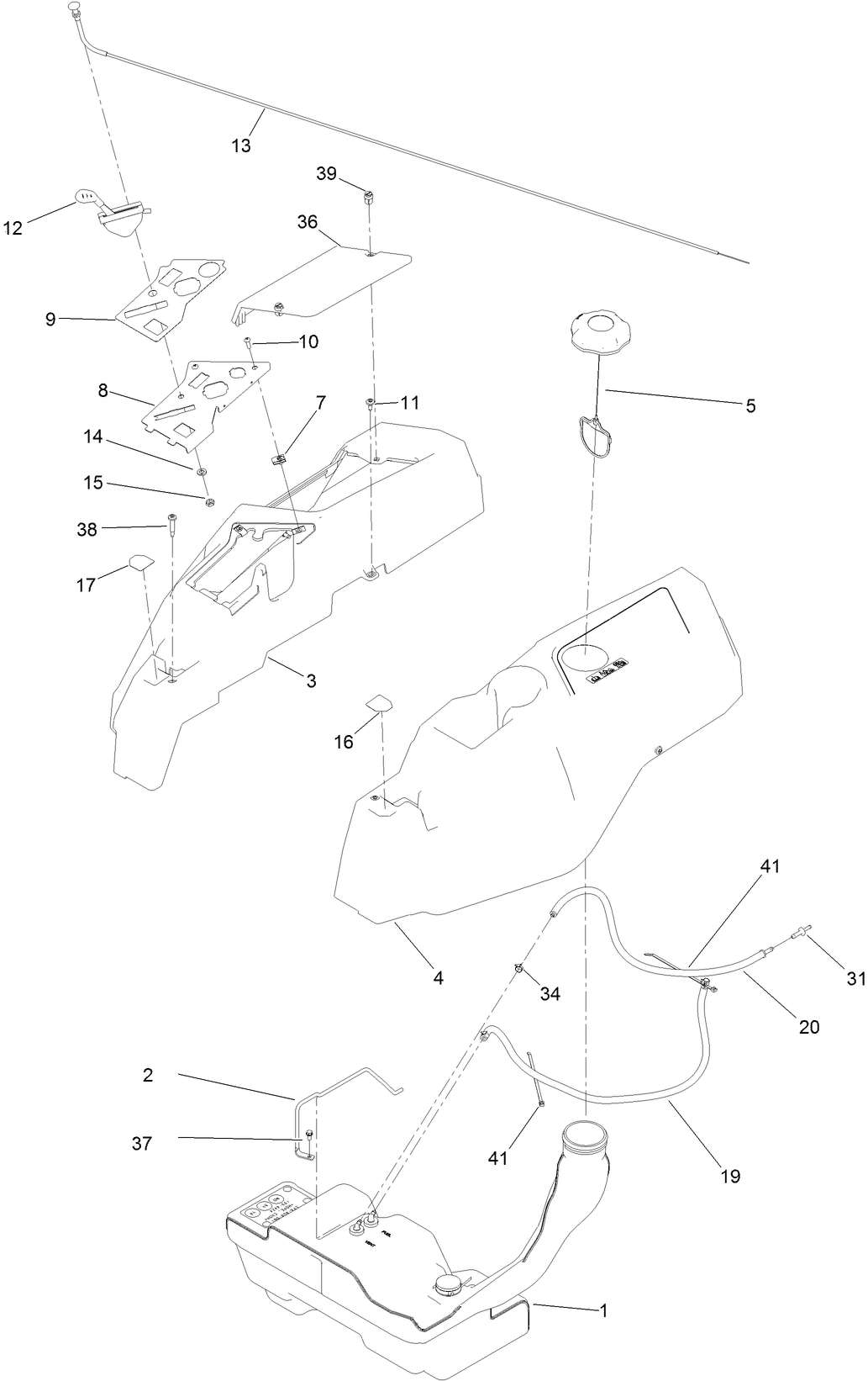 Body Styling and Fuel Tank Assembly