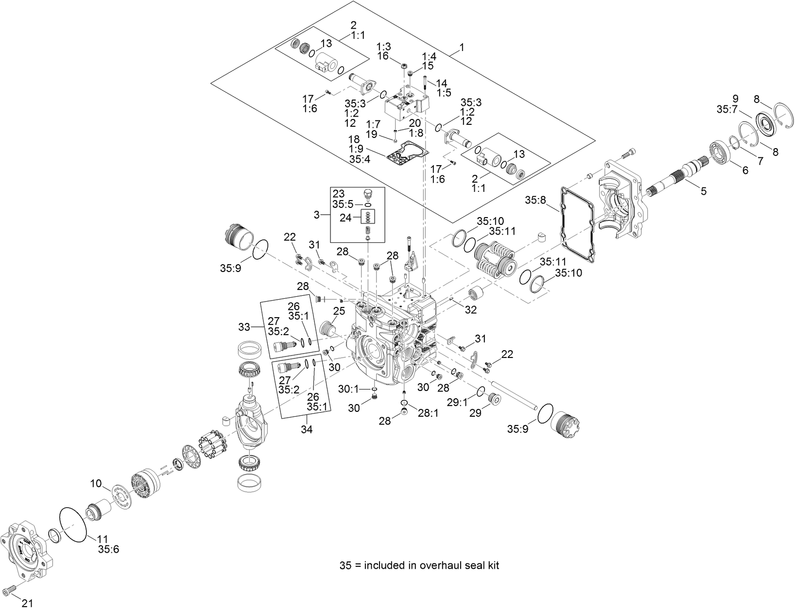 Hydraulic Pump Assembly No. 132-6100