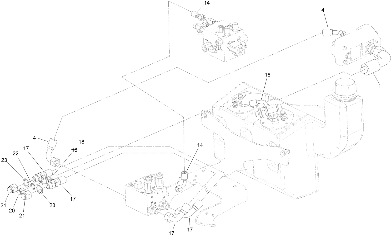 Cutter Hydraulic Circuit Assembly