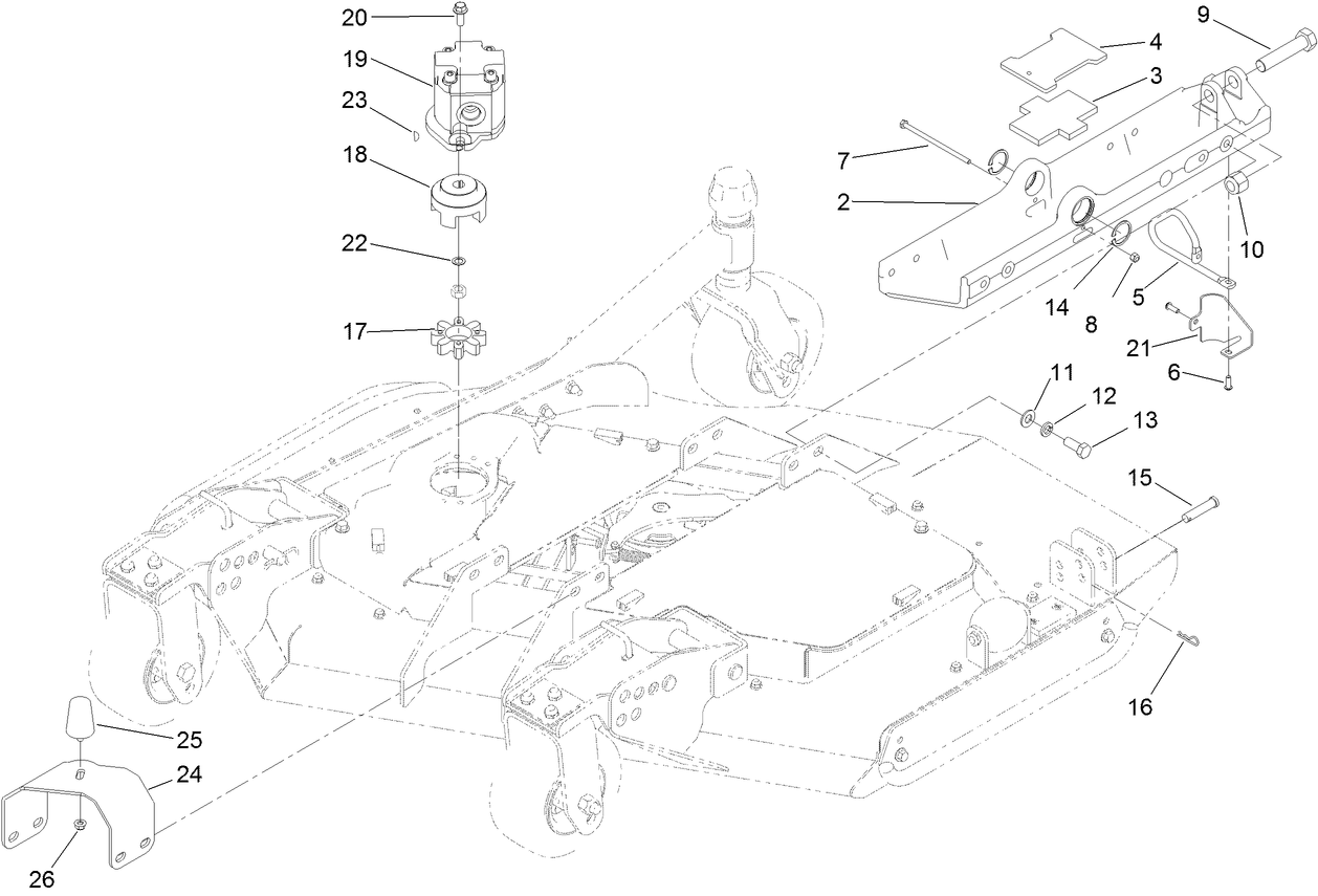 Right Deck Mount Assembly