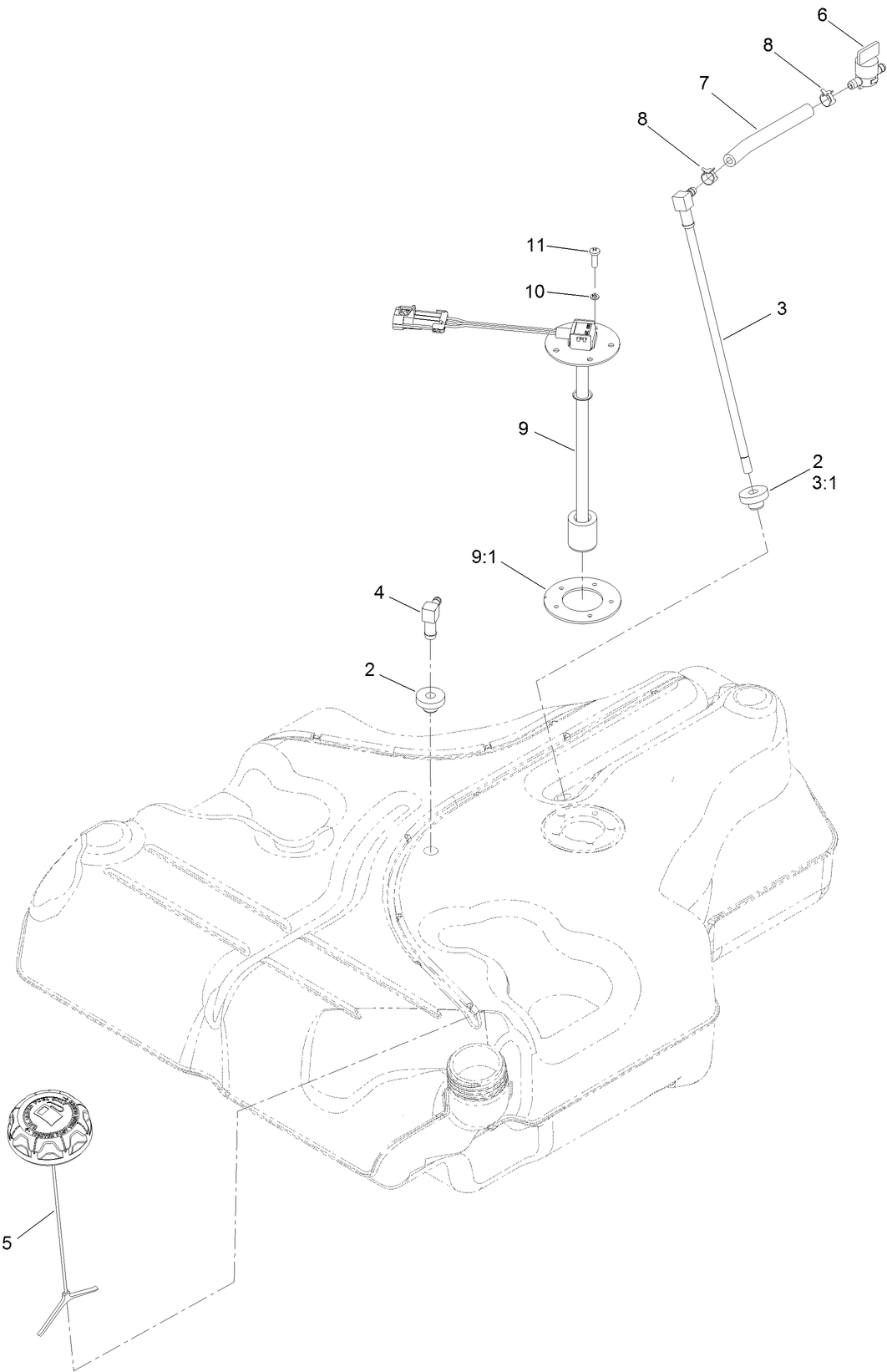 Fuel Tank Assembly No. 135-0645