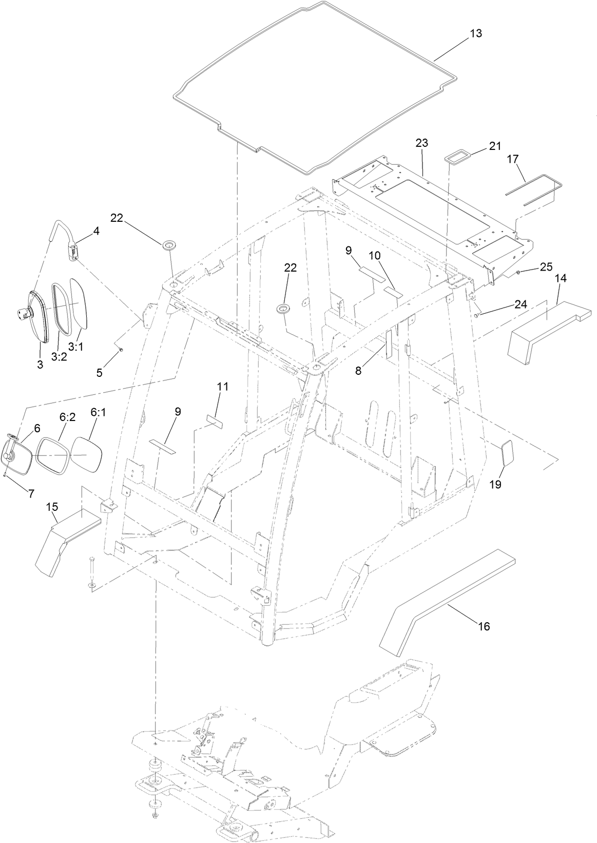 Frame, Mount and Seal Assembly