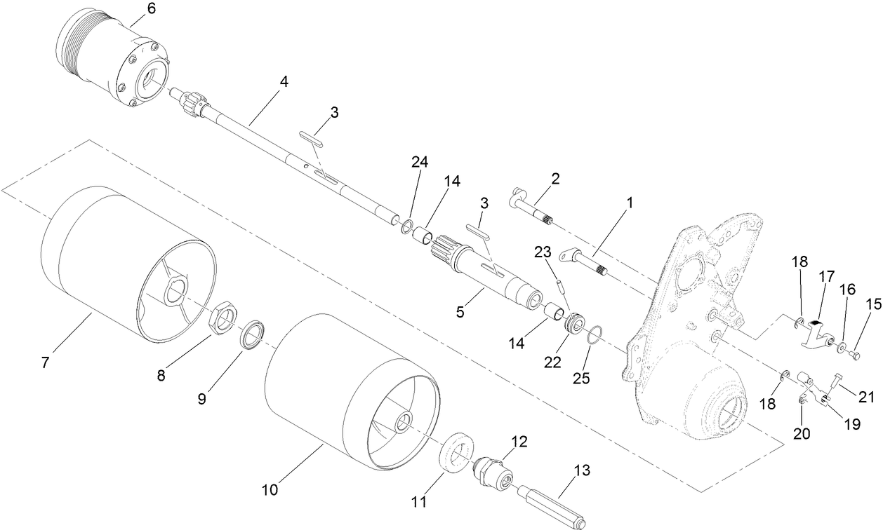Differential and Traction Drum Assembly