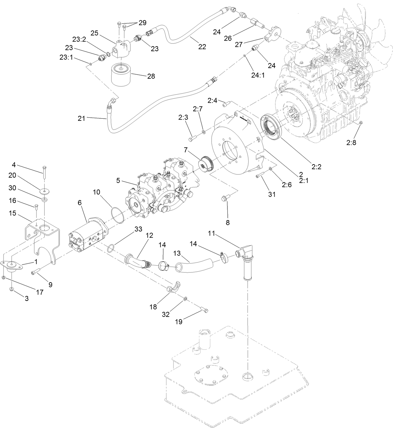 Tandem Pump and Gear Pump Assembly
