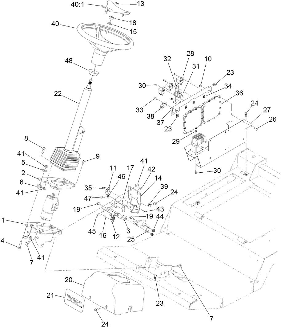 Steering and Controller Assembly