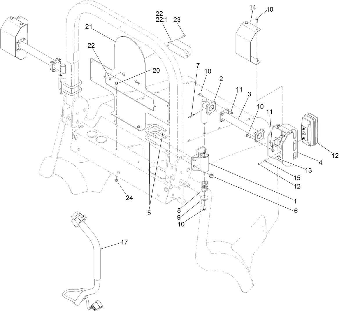 Tail Light Mount Assembly