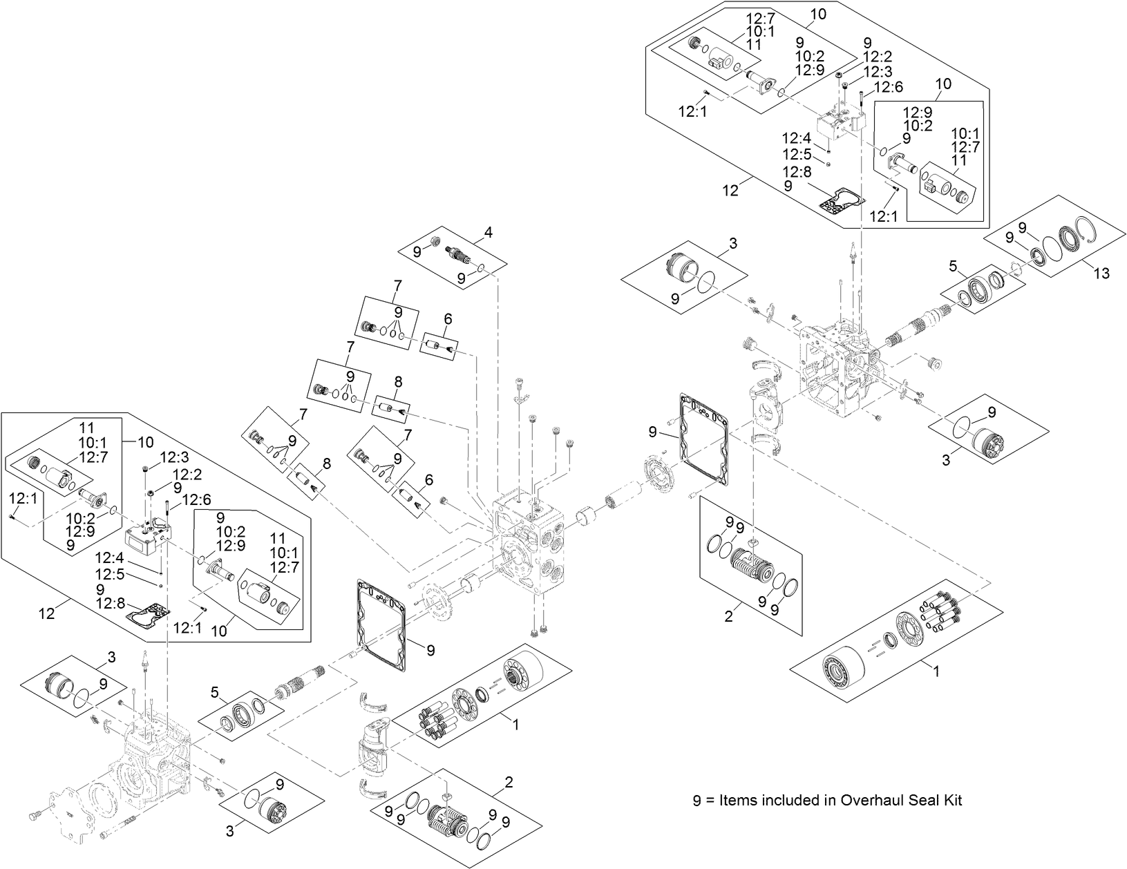 Hydraulic Tandem Pump Assembly No. 131-8949