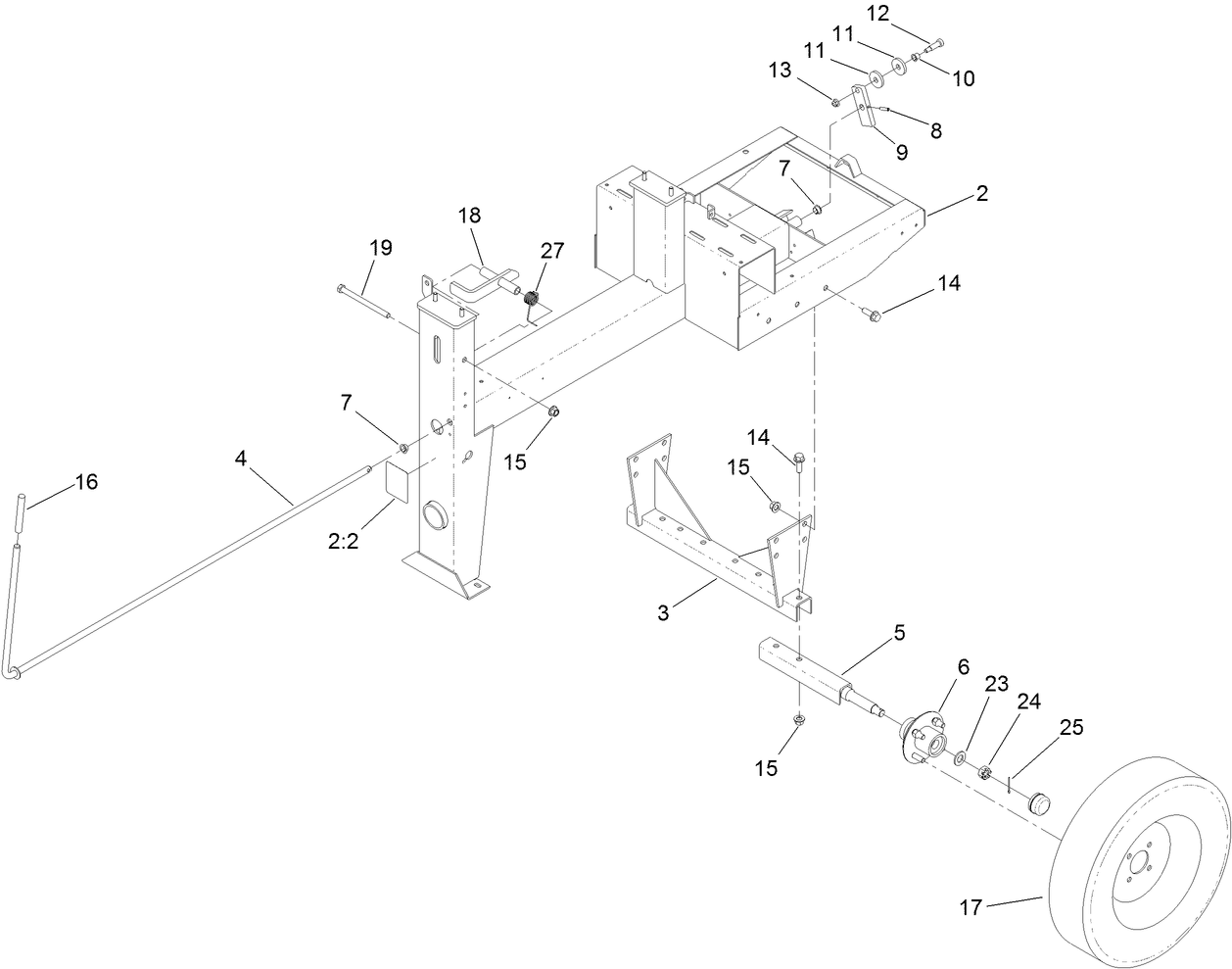 Frame and Axle Assembly