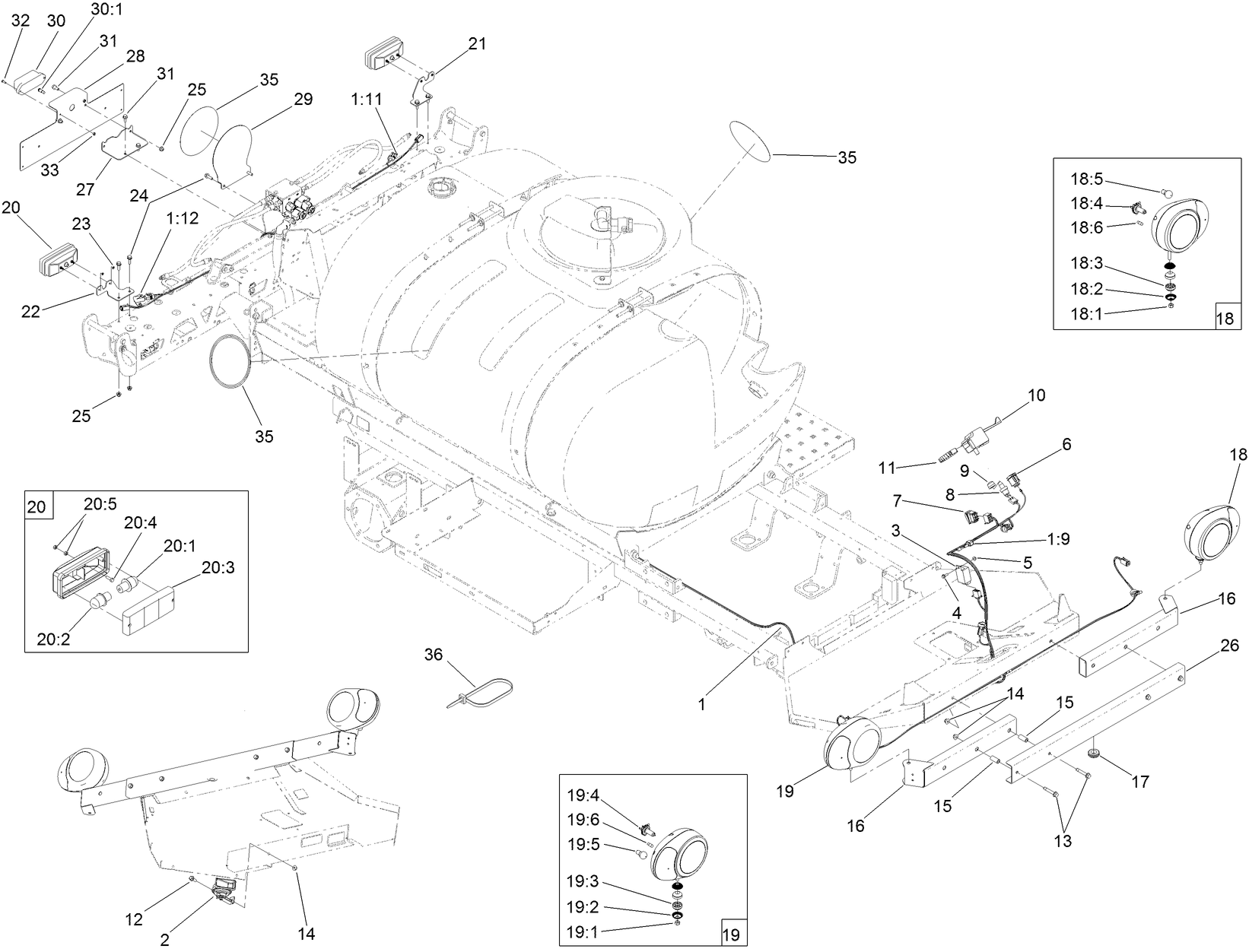 Road Light and Homologation Assembly