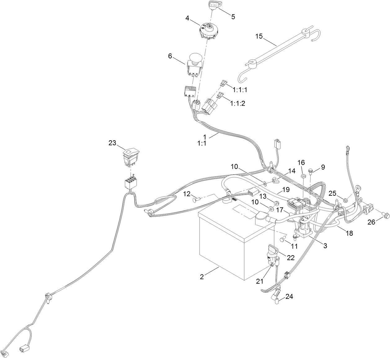 Battery and Electrical Assembly