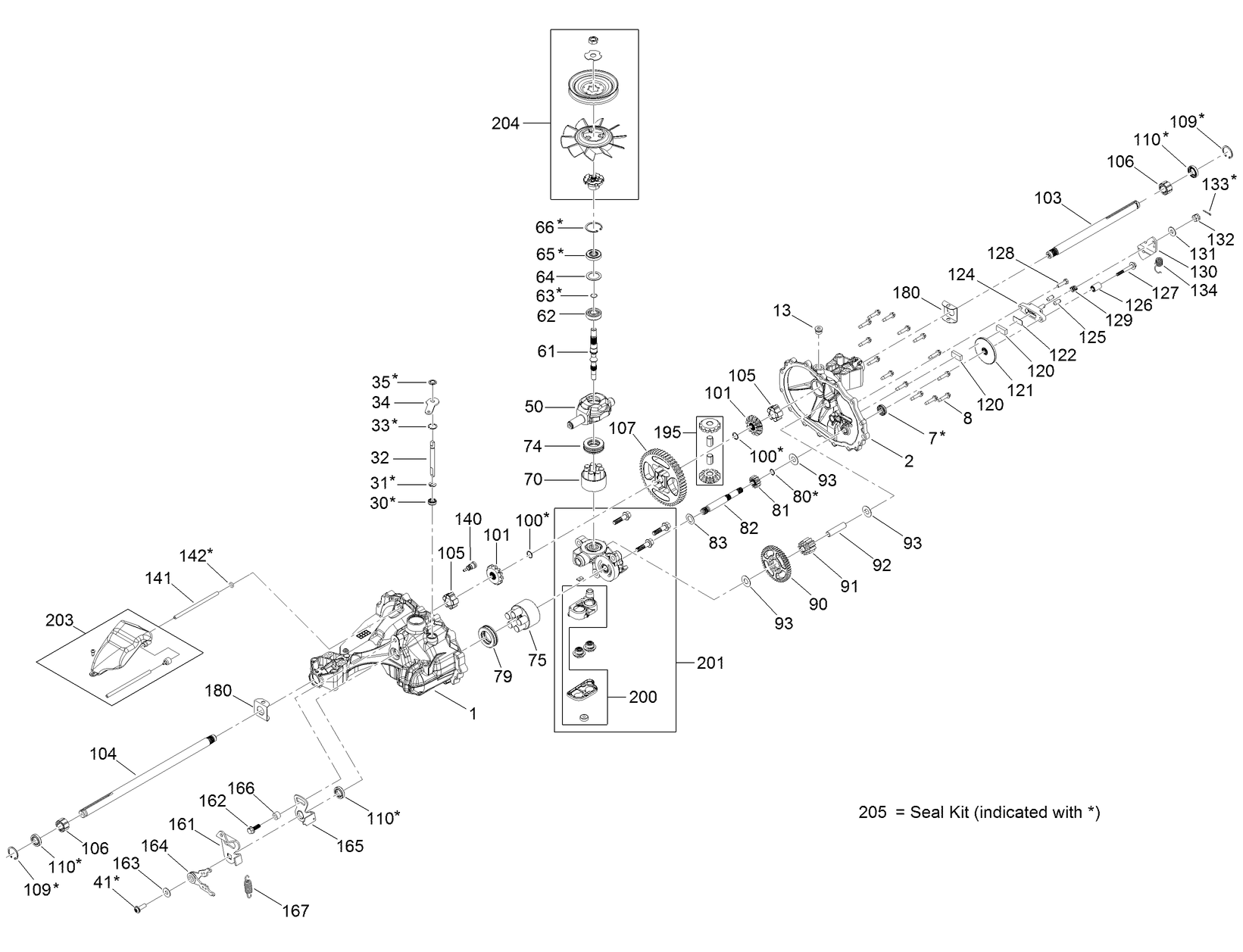 Transmission Assembly No. 121-1908