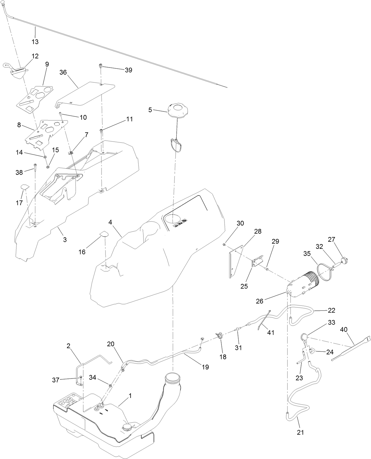 Body Styling and Fuel Tank Assembly
