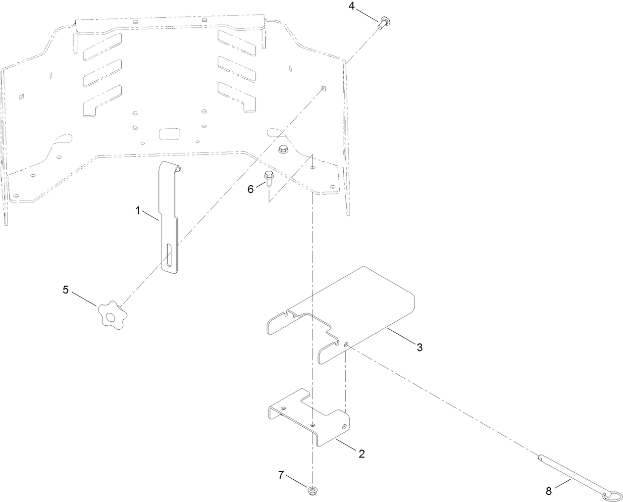 Bucket Mount Kit Assembly No. 136-7494