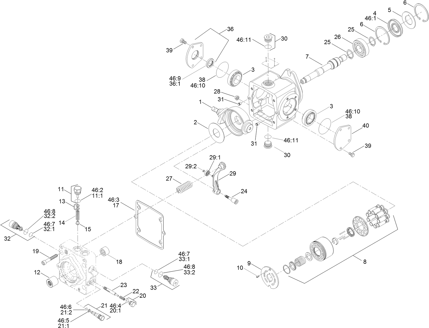 Hydraulic Pump Assembly No. 111-8723