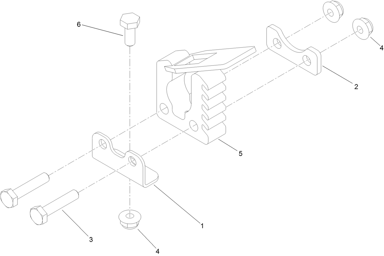 Small Bedrack Mount Grip Kit Assembly No. 136-6311