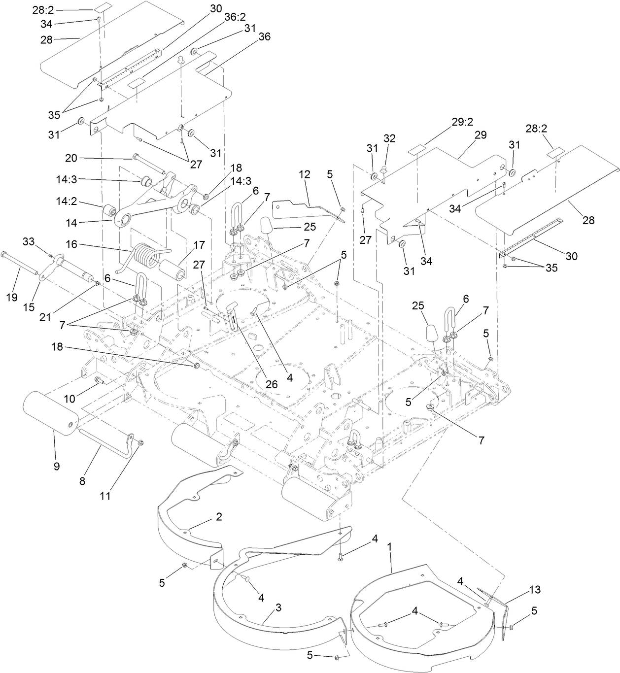 Center Deck Chamber and Cover Assembly