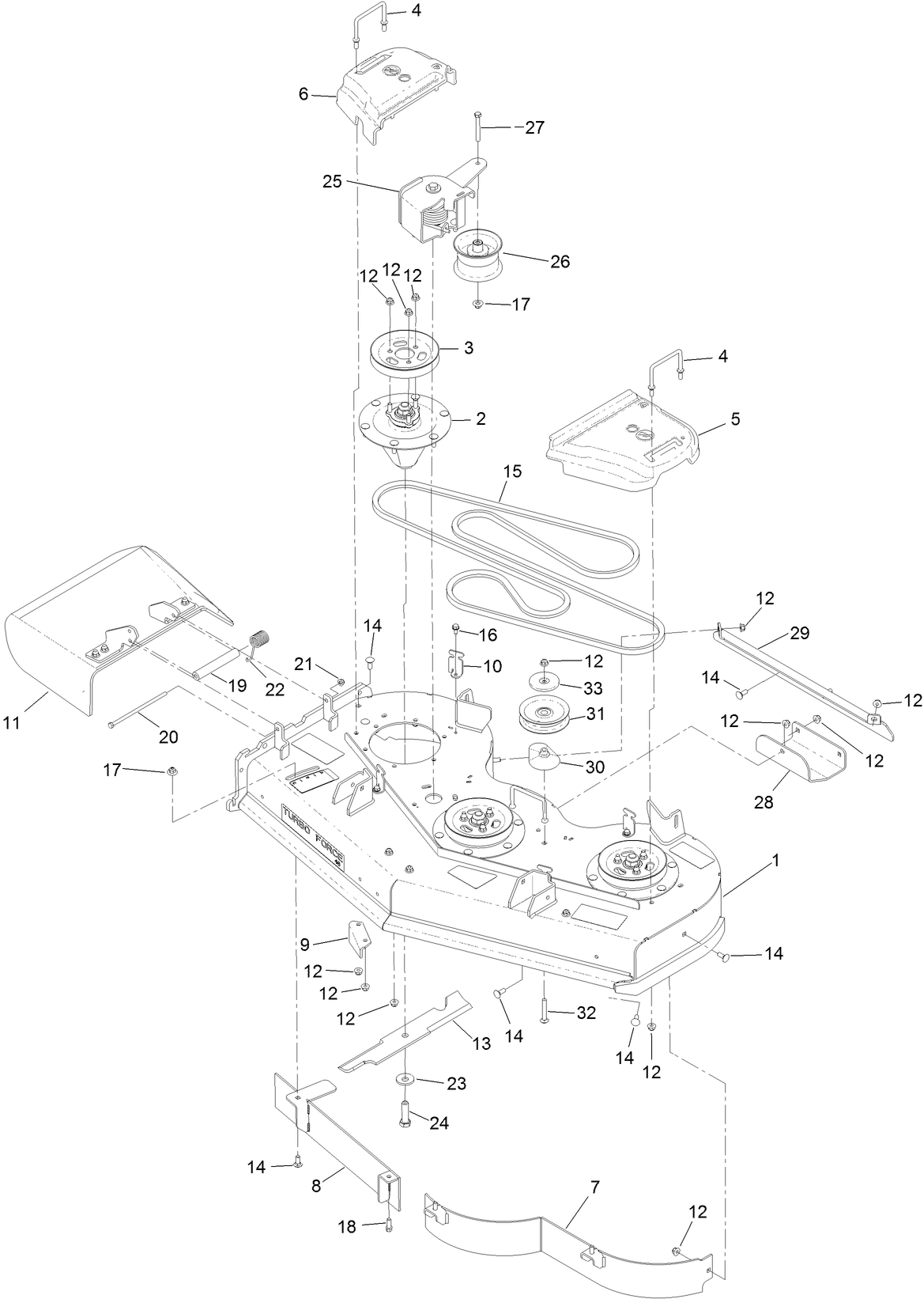 48 Inch Deck Assembly