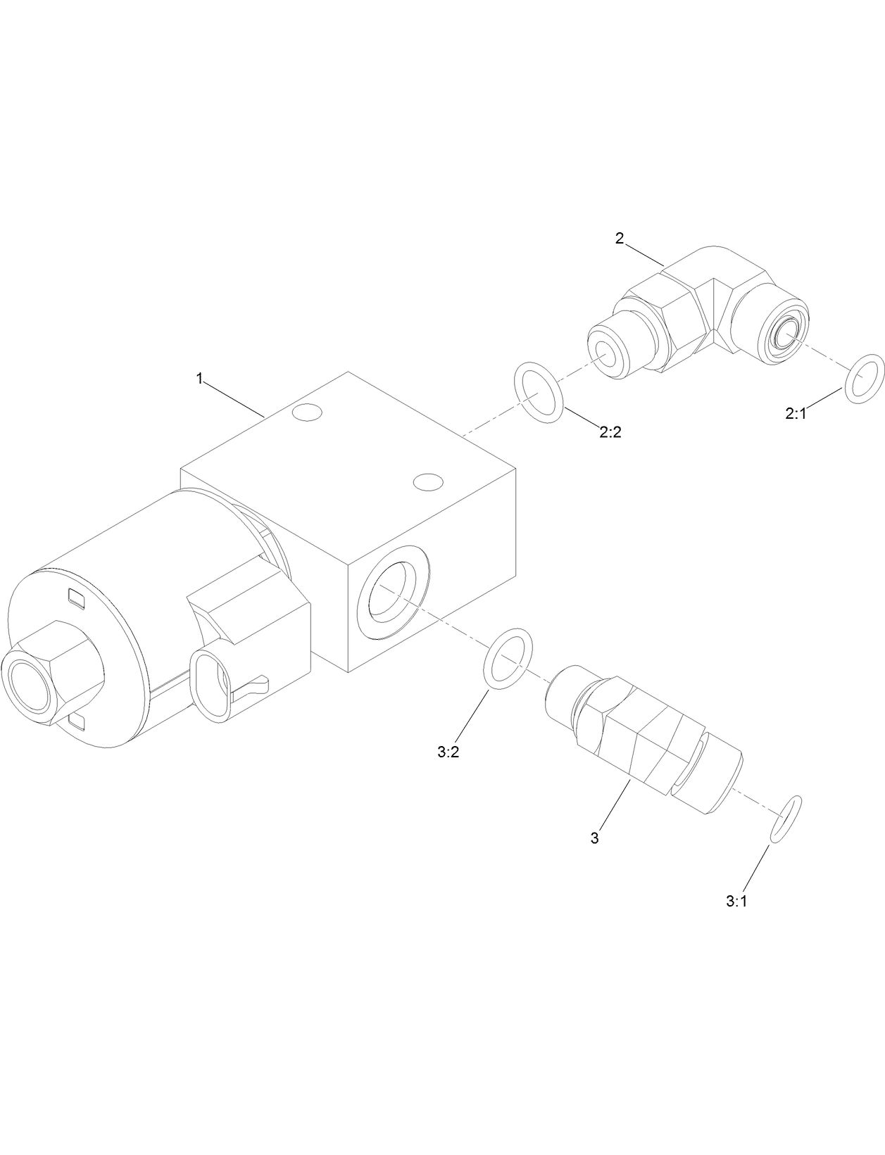 Front Proportional Relief Manifold Assembly