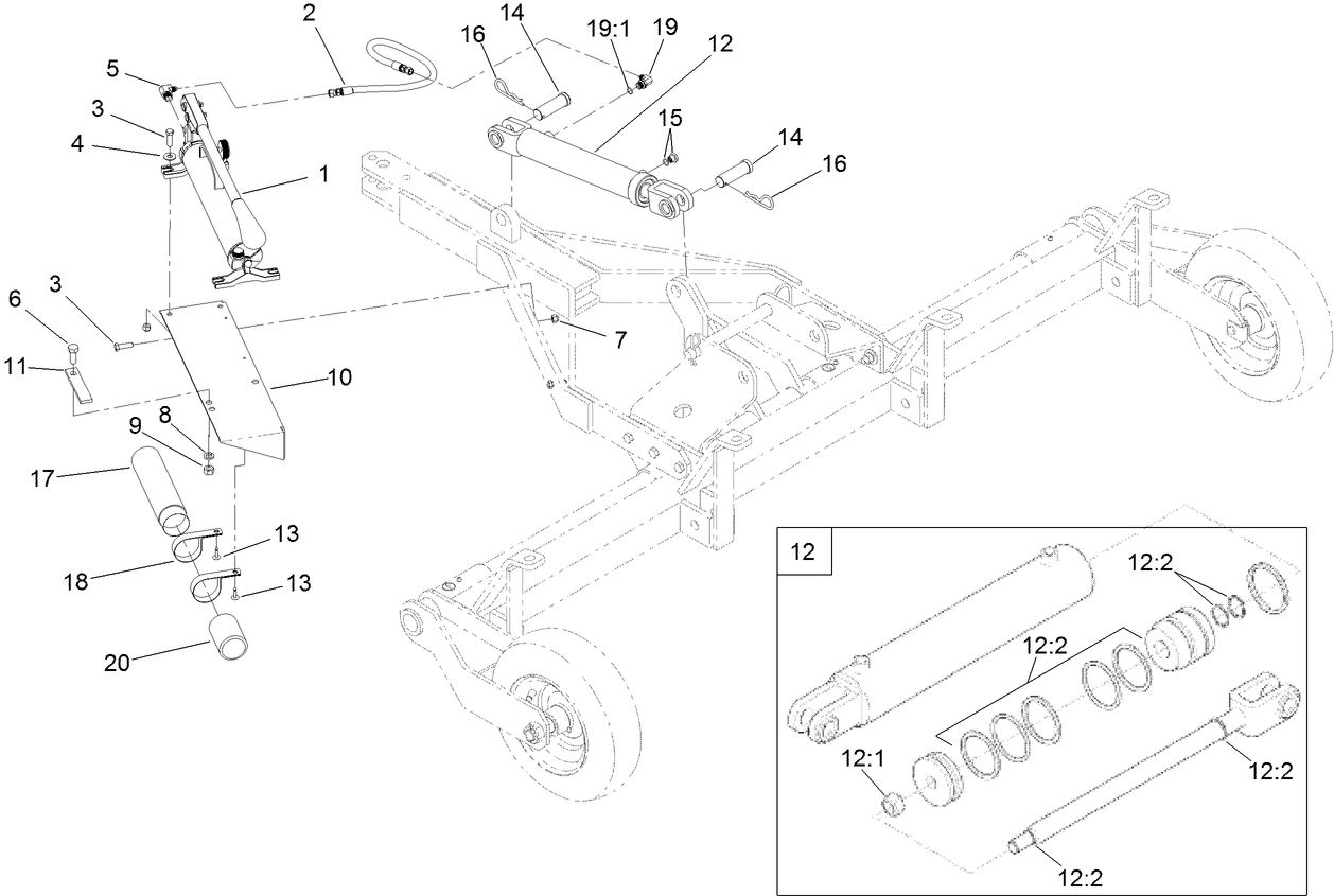 Hand Pump and Cylinder Assembly