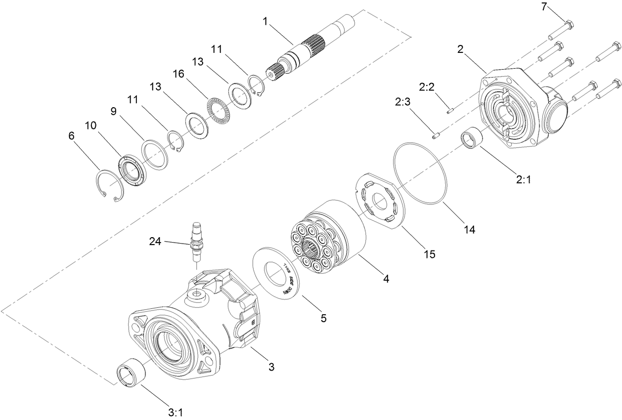 Hydraulic Motor Assembly No. 136-2373