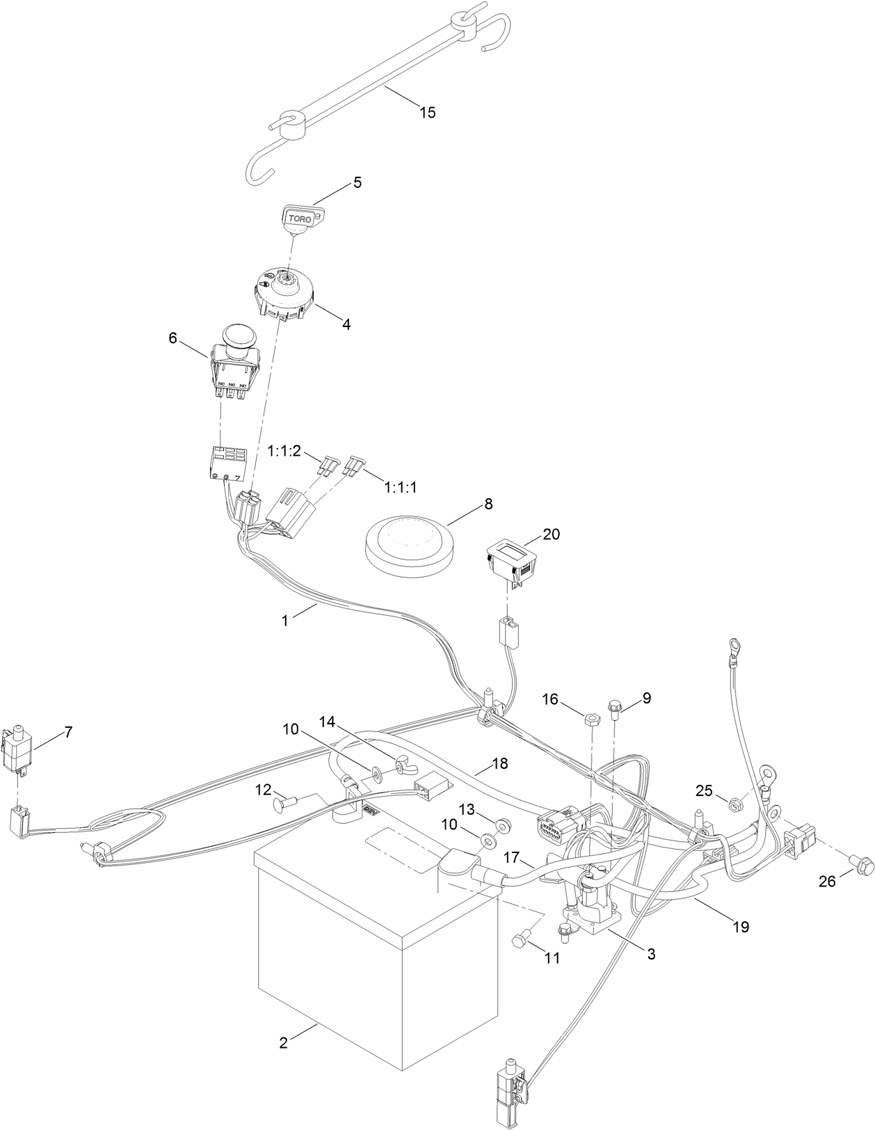 Battery and Electrical Assembly