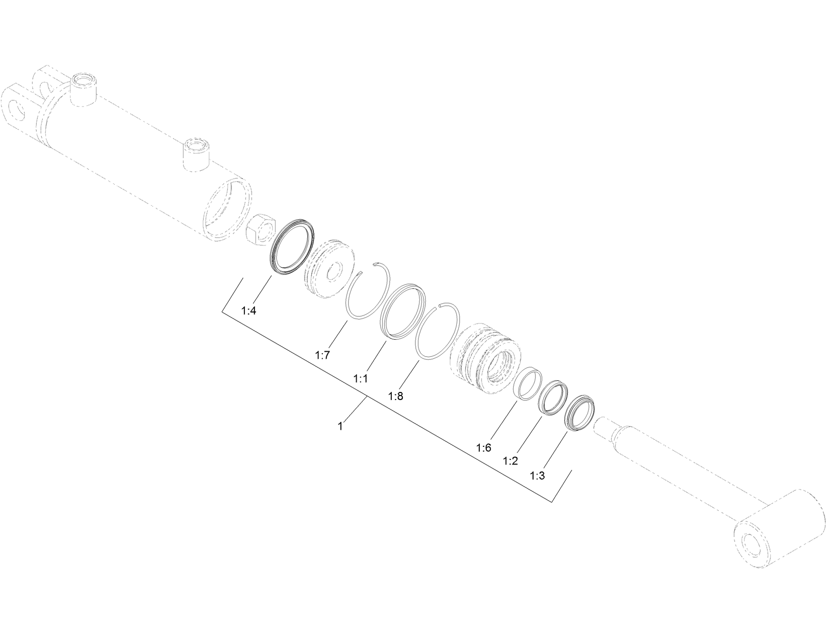 Hydraulic Cylinder Assembly No. 133-9466