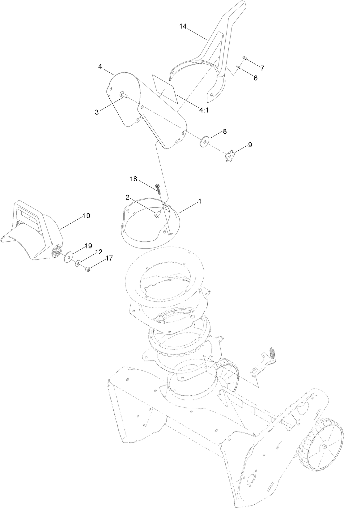 Discharge Chute Control Assembly