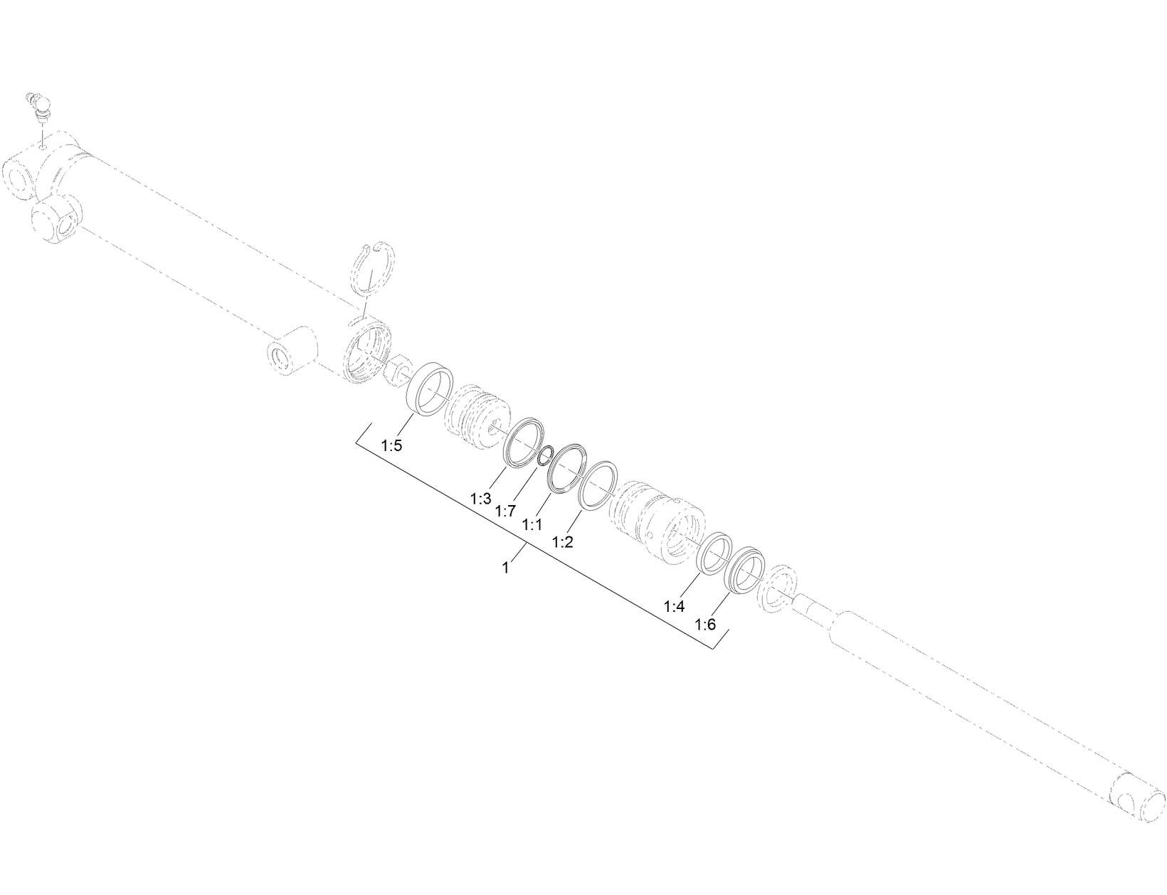 Hydraulic Cylinder Assembly No. 133-5959
