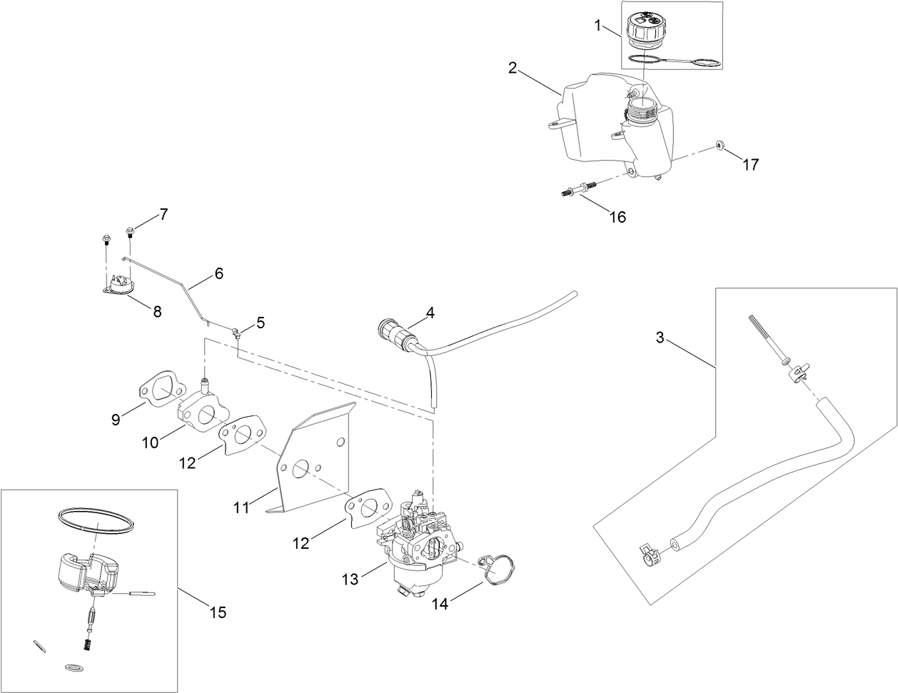 Fuel System and Carburetor Assembly