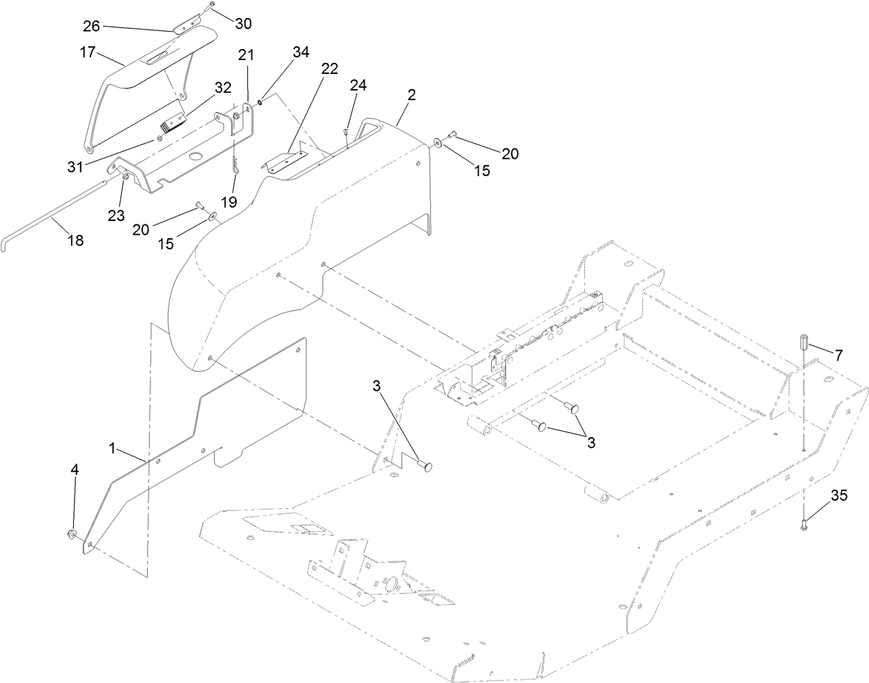 Fender, Tool Box and Cover Assembly