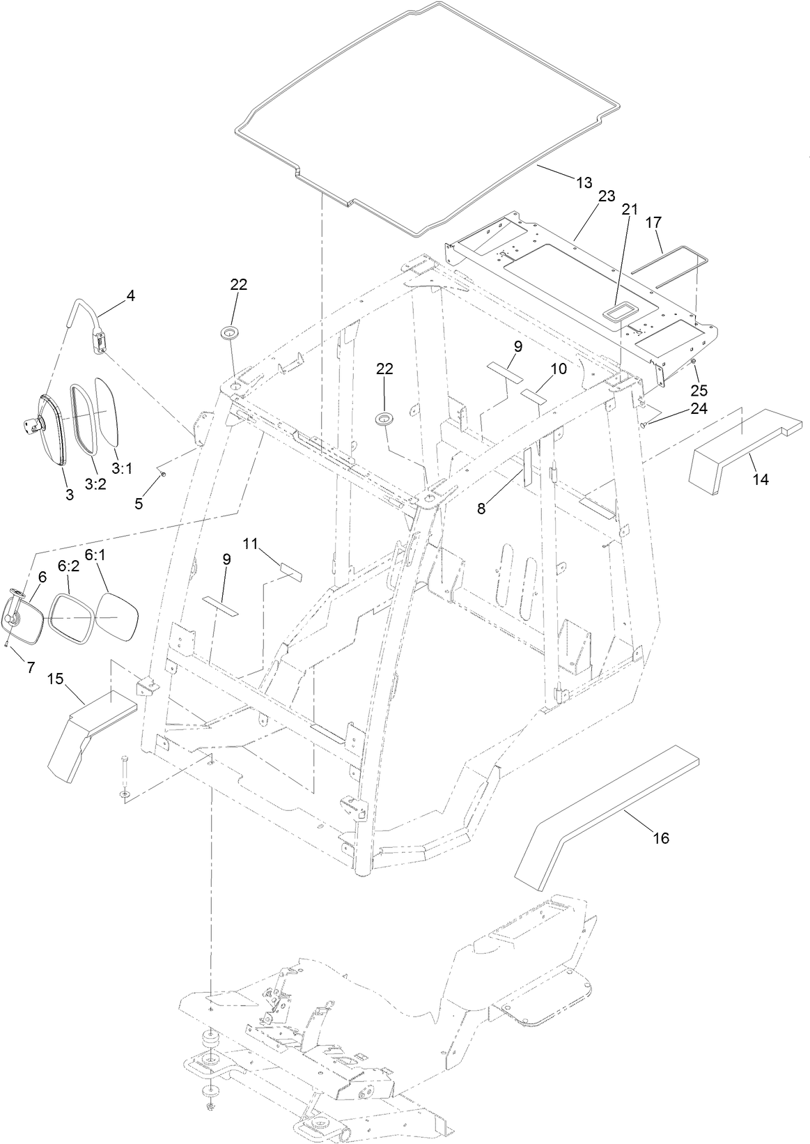 Frame, Mount and Seal Assembly