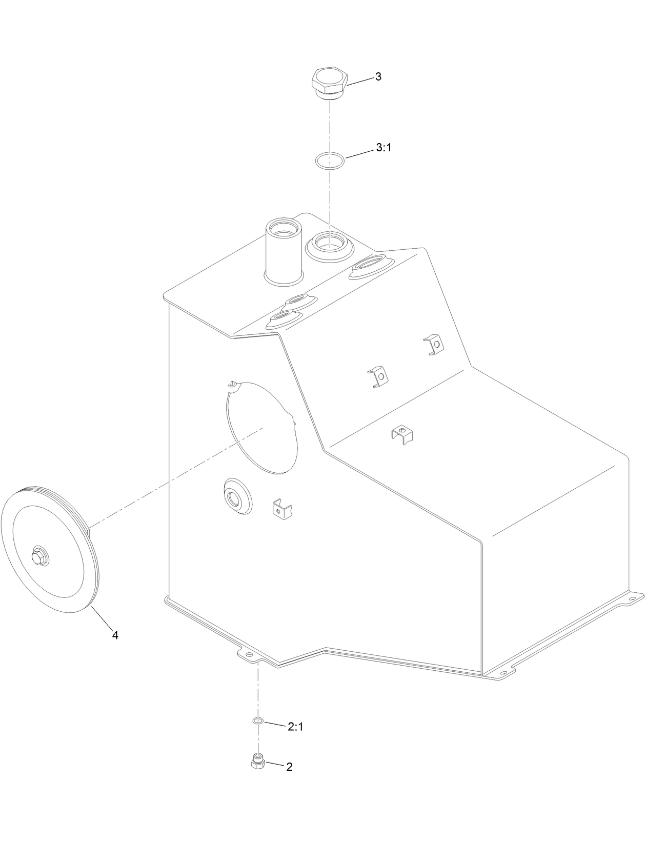 Hydraulic Tank Assembly No. 136-6052