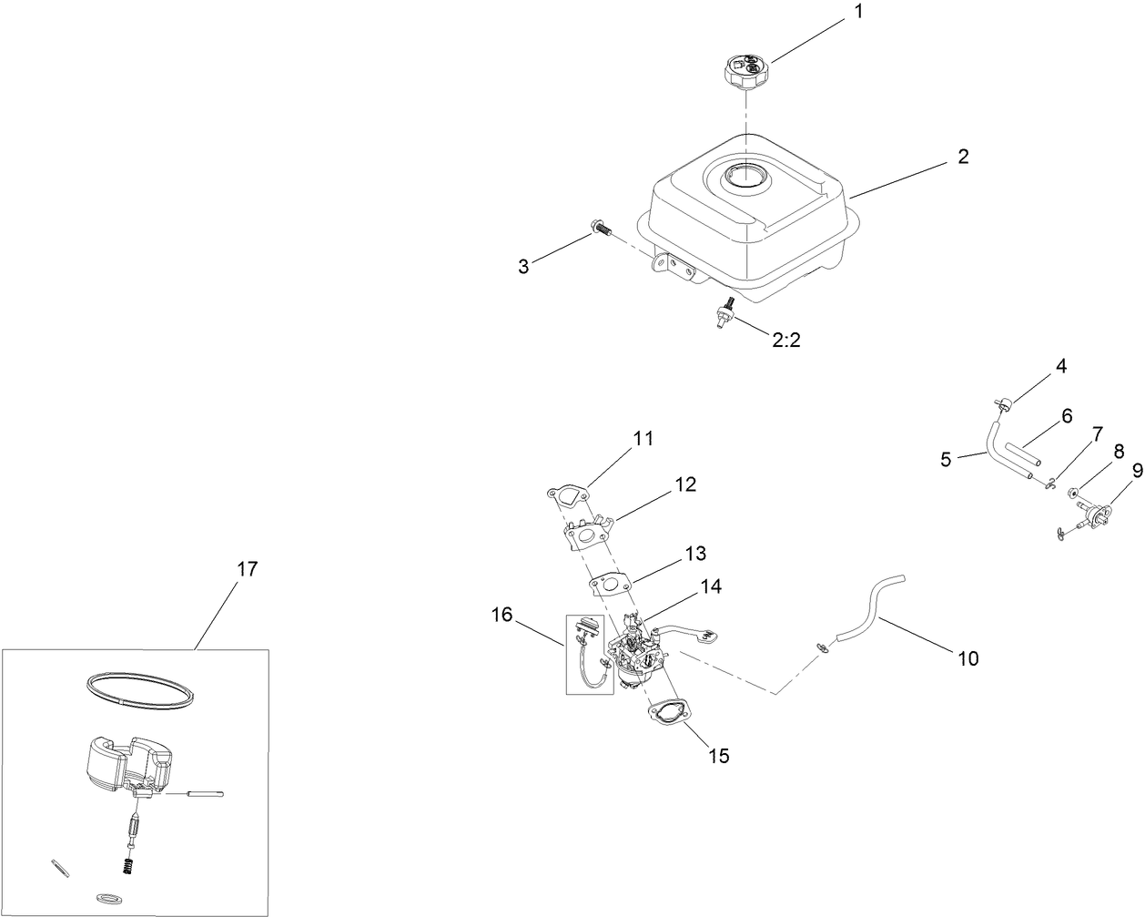 Fuel System and Carburetor Assembly
