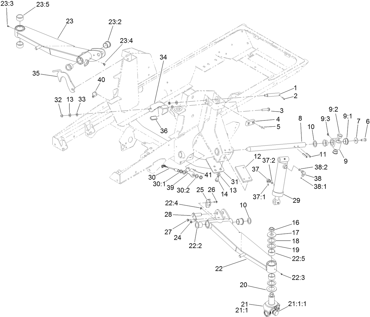 Wing Lift Arm Assembly