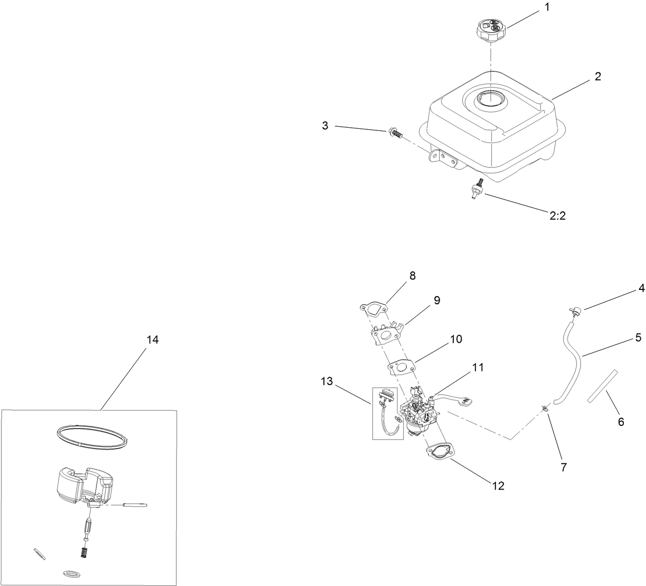 Fuel System and Carburetor Assembly