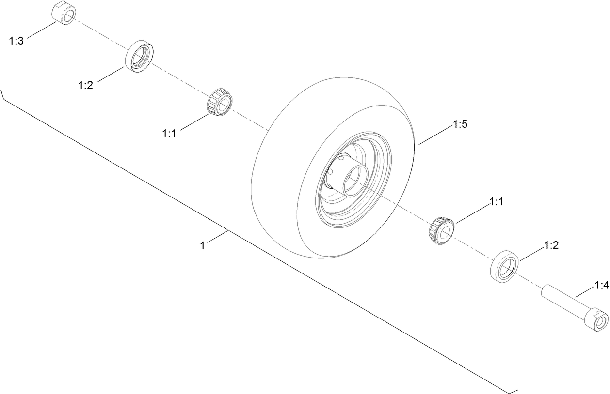 Wheel and Bearing Assembly No. 137-4136