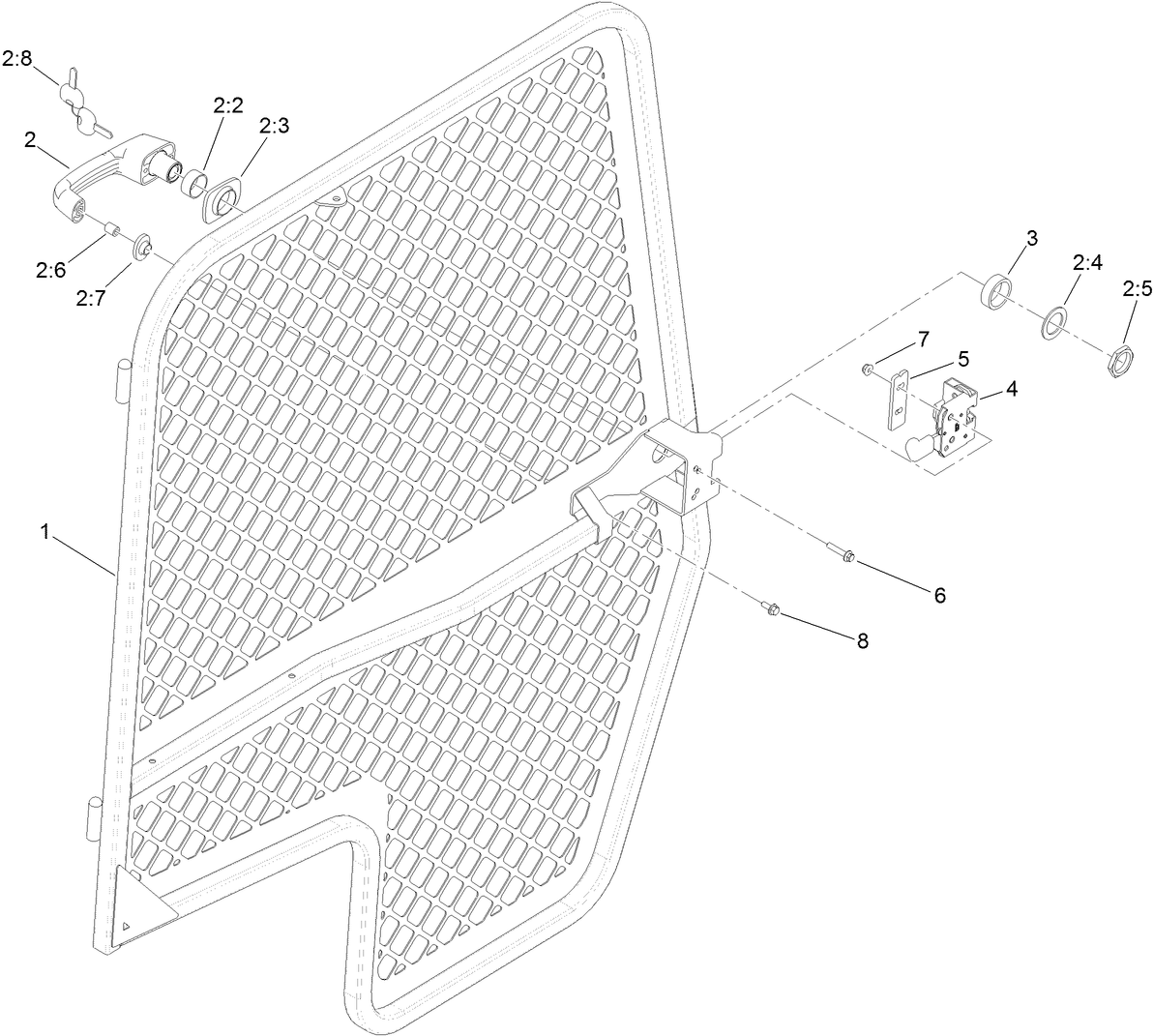 Left Hand Door Assembly No. 136-2245