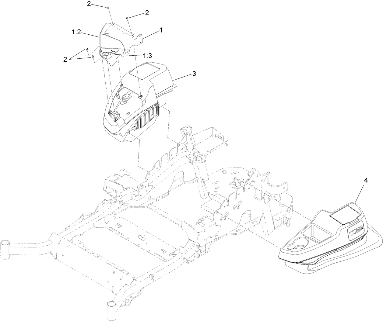 Fender, Console and Control Assembly